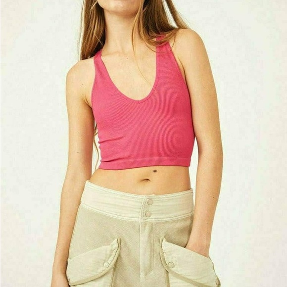 NWT Free People Free Throw Crop Top Passion Fruit - Picture 5 of 7